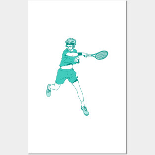 Andrey Rublev's Forehand Posters and Art